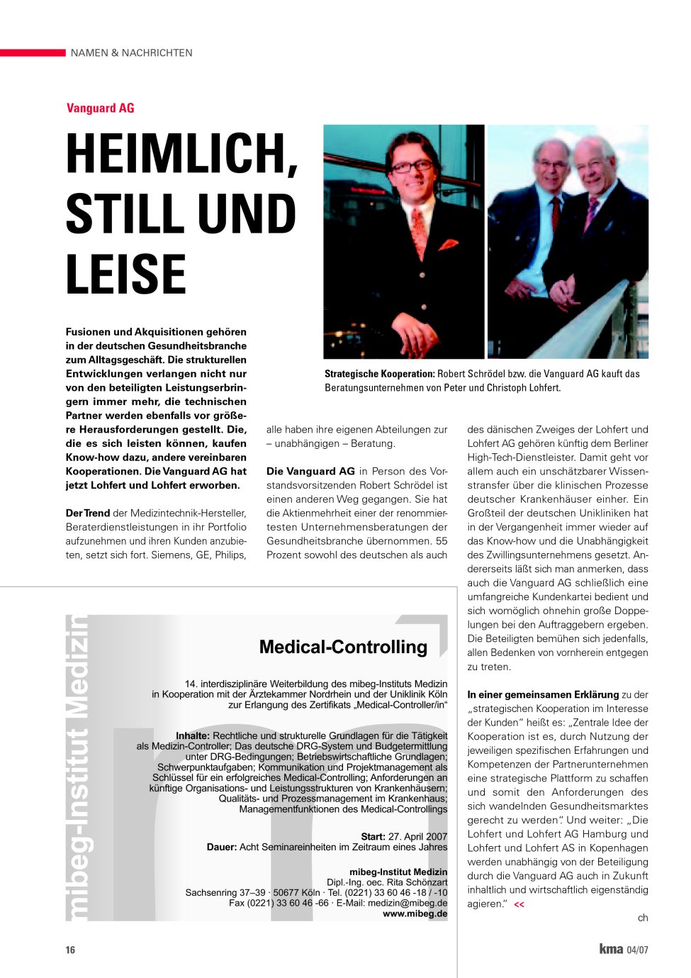 Vorschauseite 1: Heimlich, still und leise