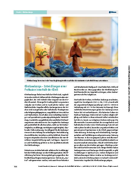 Vorschauseite 5: Seelsorge in der Kinderklinik: Zeit haben, zuhören, stärken
