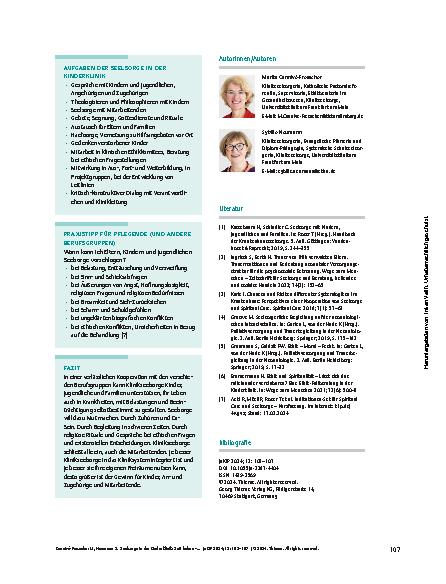 Vorschauseite 6: Seelsorge in der Kinderklinik: Zeit haben, zuhören, stärken