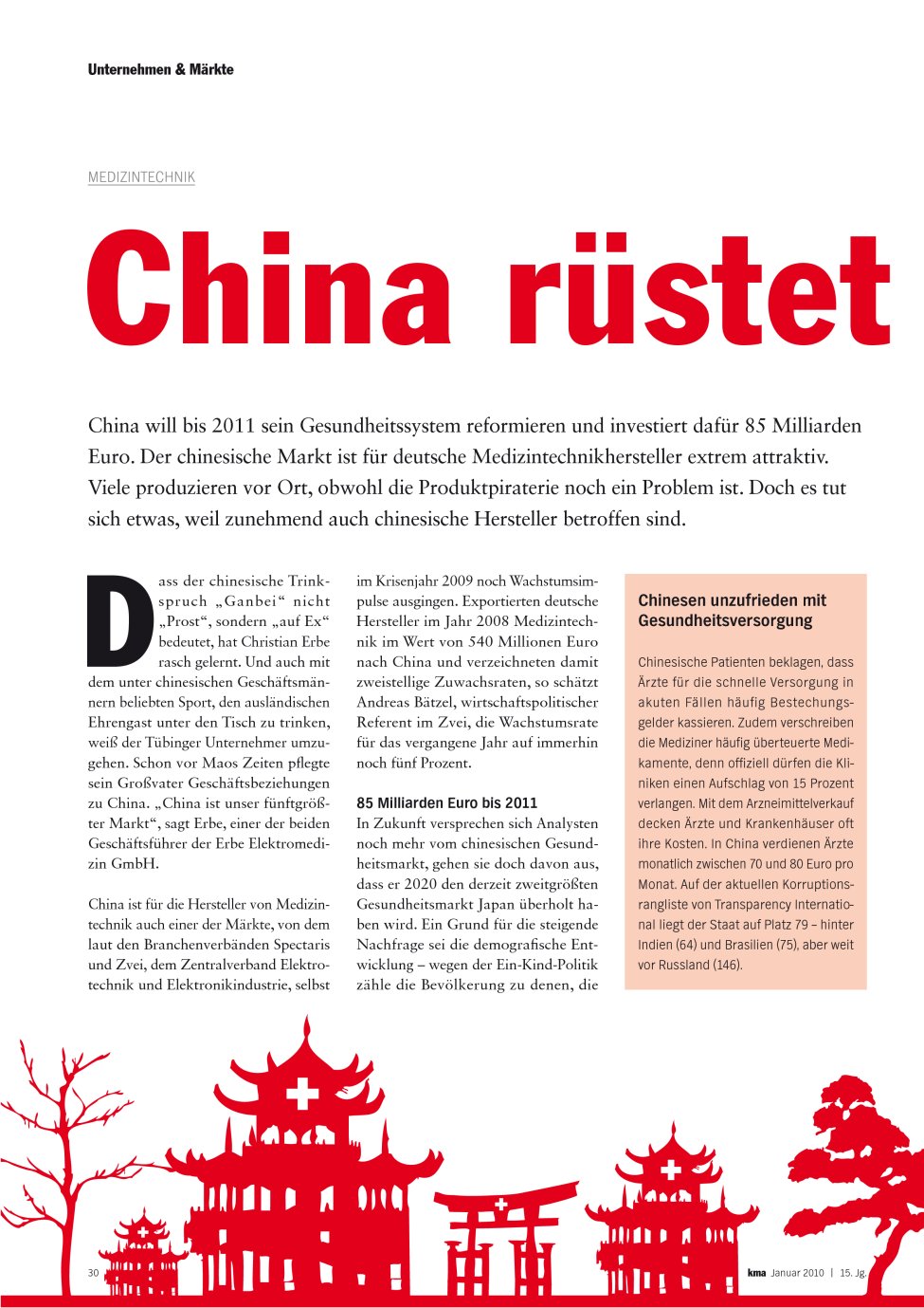 Vorschauseite 1: China rüstet auf