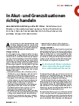 Vorschauseite 1: In Akutund Grenzsituationen richtig handeln