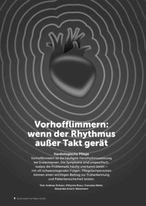 Vorschauseite 1: Vorhofflimmern: wenn der Rhythmus außer Takt gerät