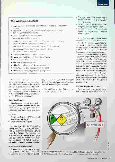 Vorschauseite 2: Sicherer Umgang mit Sauerstoff: Lebenswichtig, aber brandgefährlich.