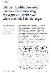 Vorschauseite 1: Mit dem Stadtbus im Kreis fahren - der einzige Weg zur digitalen Teilhabe von Menschen mit Behinderungen?