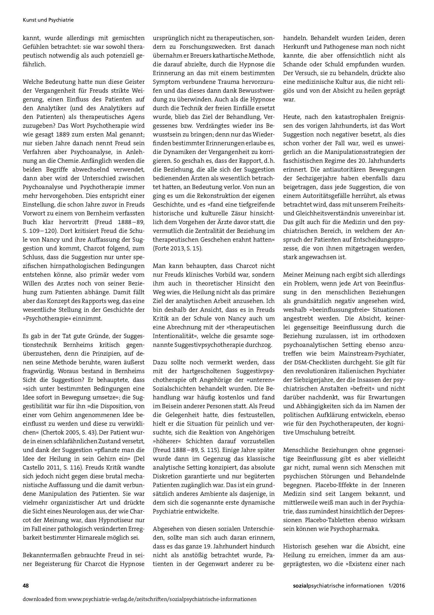 Vorschauseite 4: Die Patient-Arzt-Beziehung in Psychiatrie und Psychotherapie. Bemerkungen über den Begriff der Beeinflussung