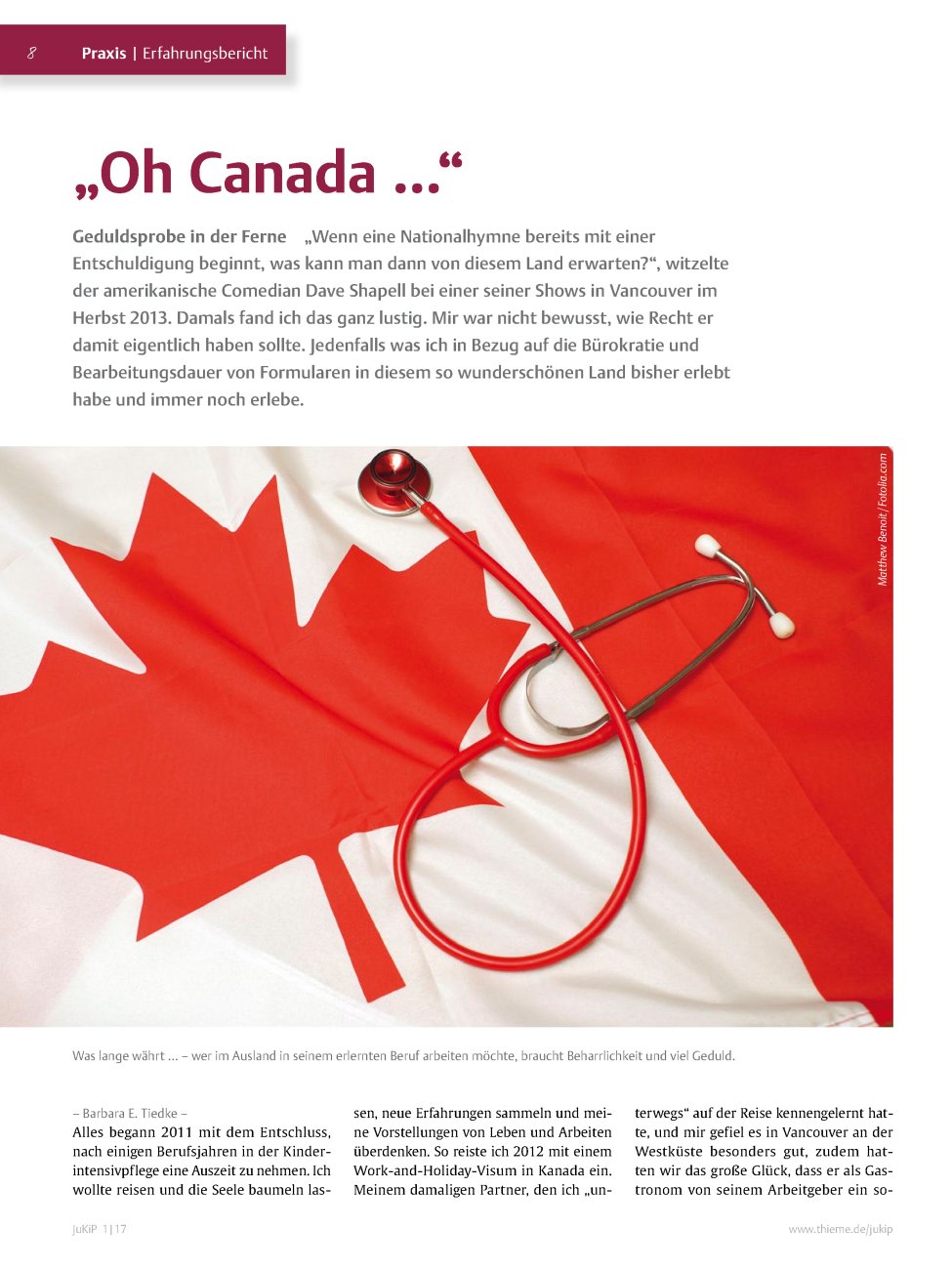 Vorschauseite 1: ?Oh Canada ??