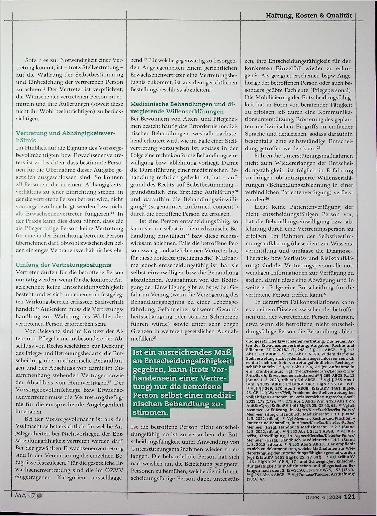 Vorschauseite 2: Probleme der Stellvertretung in Altenund Pflegeheimen