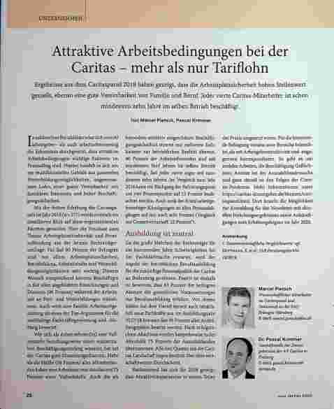 Vorschauseite 1: Attraktive Arbeitsbedingungen bei der Caritas - mehr als nur Tariflohn