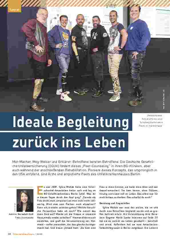 Vorschauseite 1: Ideale Begleitung zurück ins Leben