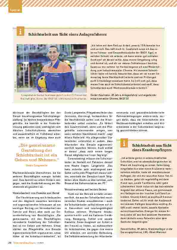 Vorschauseite 3: Schichtarbeit gesund gestalten