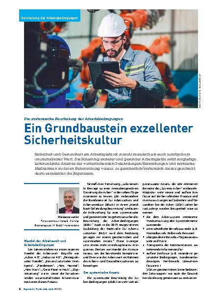 Vorschauseite 1: Ein Grundbaustein exzellenter Sicherheitskultur