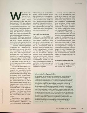 Vorschauseite 2: Auf der Couch zwischen Mensch und Maschine