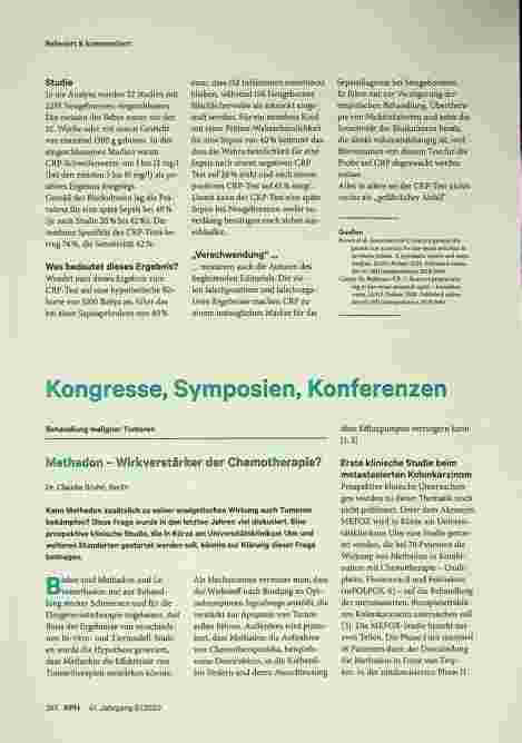Vorschauseite 1: Kooperations®, Symposien, Konferenzen zur Behandlung maligner Tumoren