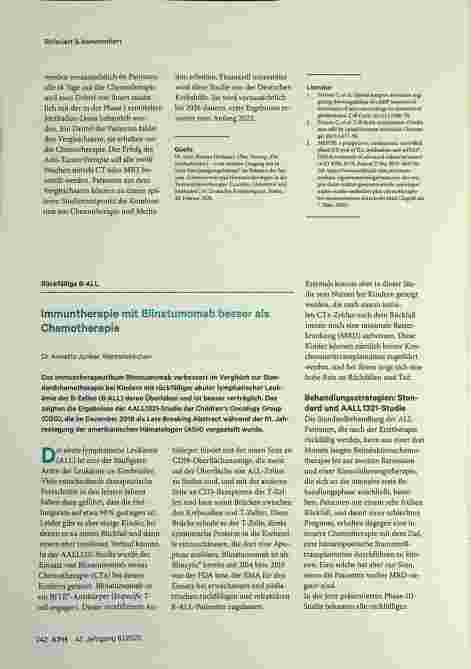 Vorschauseite 2: Kooperations®, Symposien, Konferenzen zur Behandlung maligner Tumoren