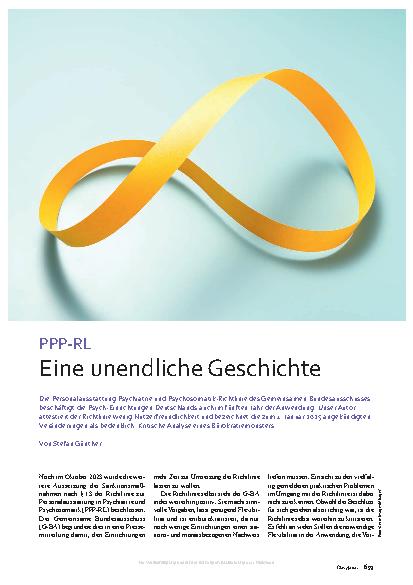 Vorschauseite 1: PPP-RL: Eine unendliche Geschichte