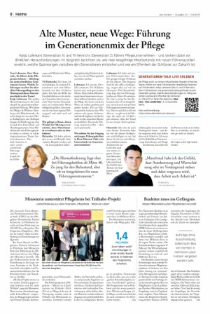 Vorschauseite 1: Alte Muster, neue Wege: Führung im Generationenmix der Pflege