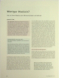 Vorschauseite 1: Weniger Medizin? Hin zu einer Medizin der Menschlichkeit und Würde.