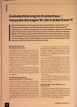 Vorschauseite 1: Ambulantisierung im Krankenhaus - Herausforderungen für die Krankenhaus-IT