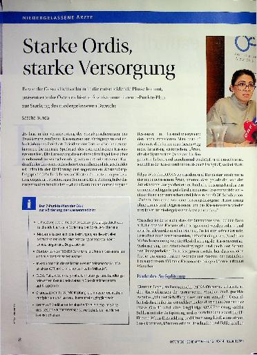 Vorschauseite 1: Stärke Ordnung, starke Versorgung