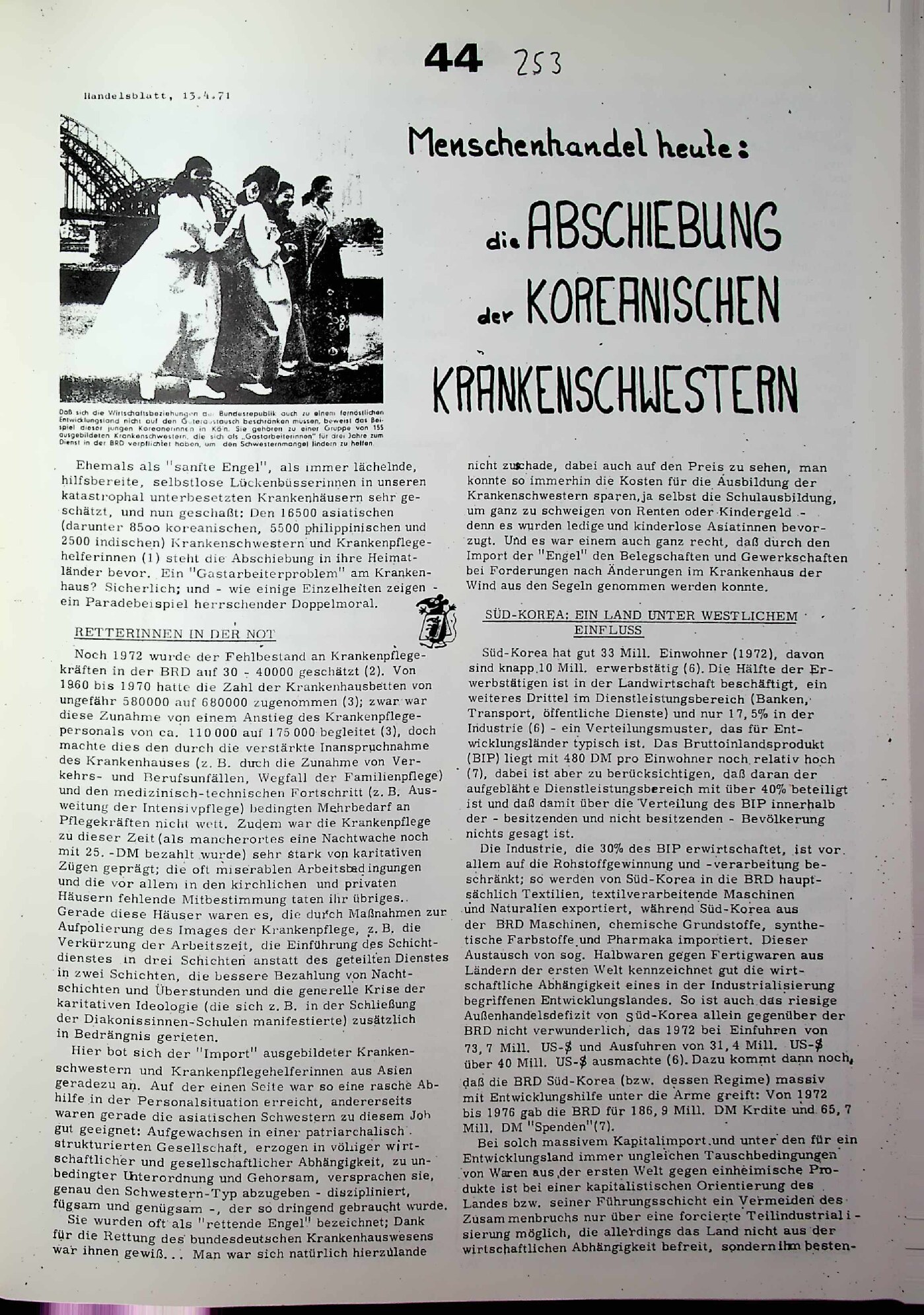 Vorschau: Handelsblutt, 13«h«71