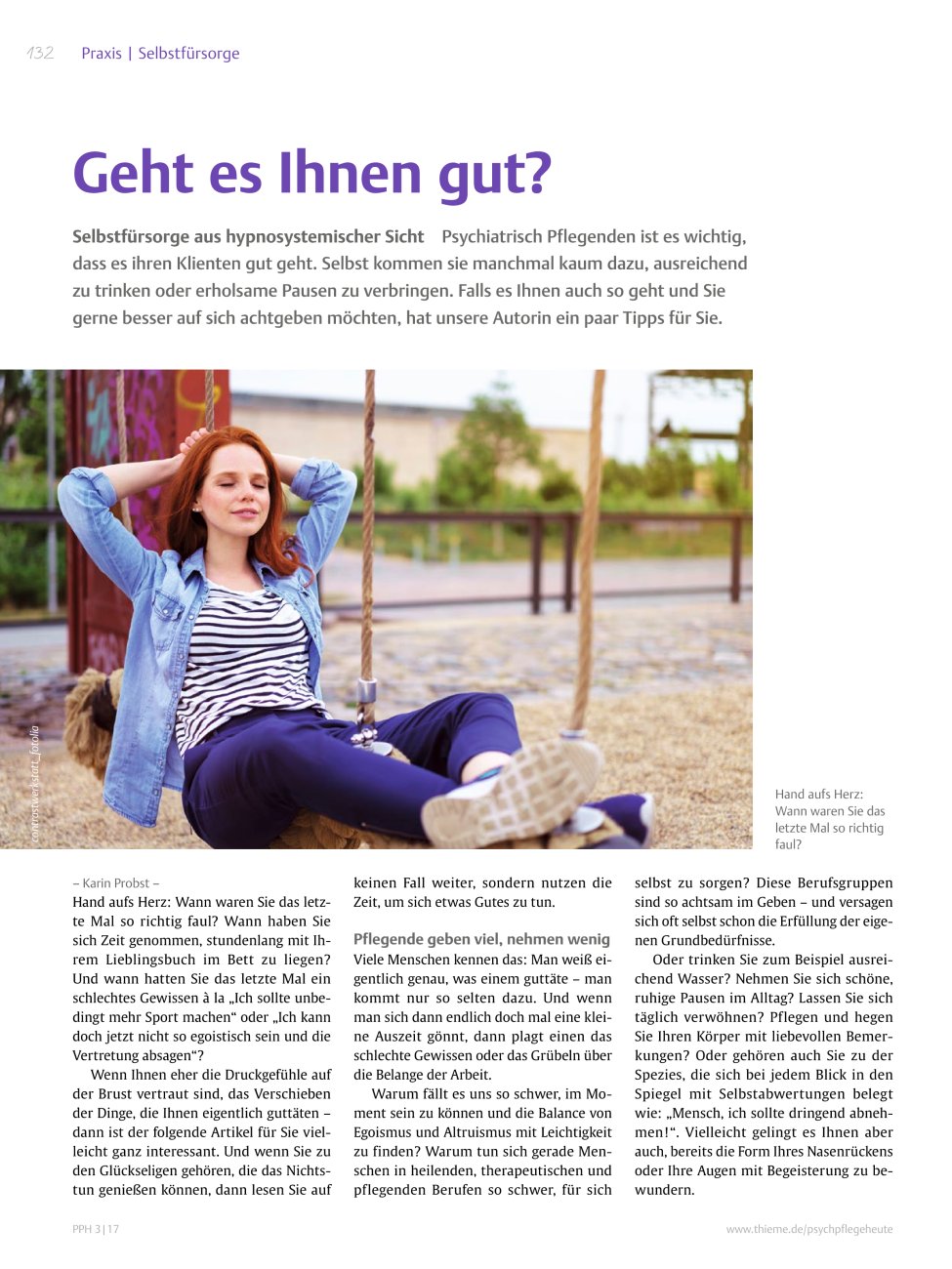 Vorschauseite 1: Geht es Ihnen gut?