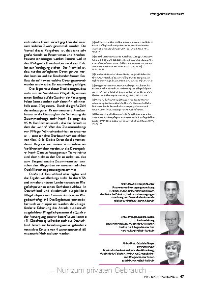 Vorschauseite 4: Qualifikationsmix: gefährlich für Patienten?