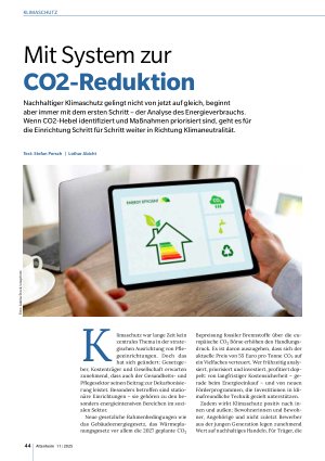 Vorschauseite 1: Mit System zur CO2-Reduktion