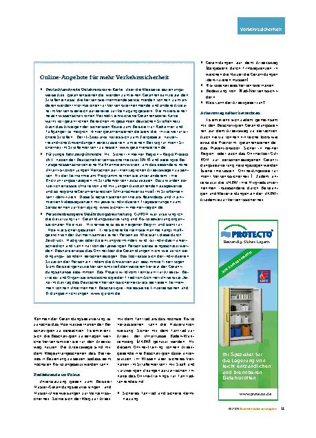 Vorschauseite 2: Wegeunfallmanagement für Beschäftigte Sicher zur Arbeit und zurück