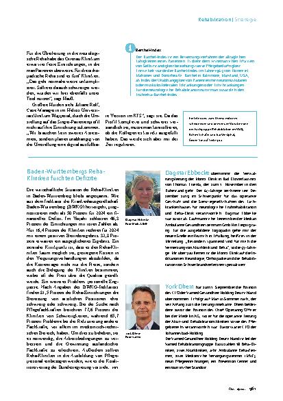 Vorschauseite 4: Vom Barthel-Index zum Singer-Patientenprofil: Unerwünschter Wechsel