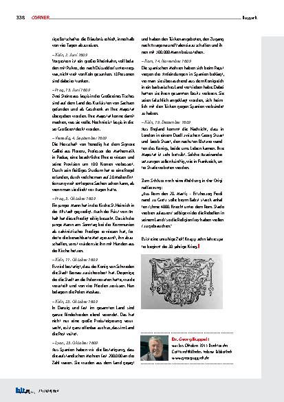Vorschauseite 3: Aviso – Relation oder Zeitung Was sich begeben und zugetragen hat.