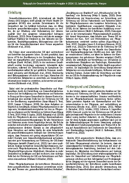 Vorschauseite 2: Gesundheitskompetenz von Lernenden in der Gesundheitsund Krankenpflege in Vorarlberg: Eine quantitative Querschnittserhebung