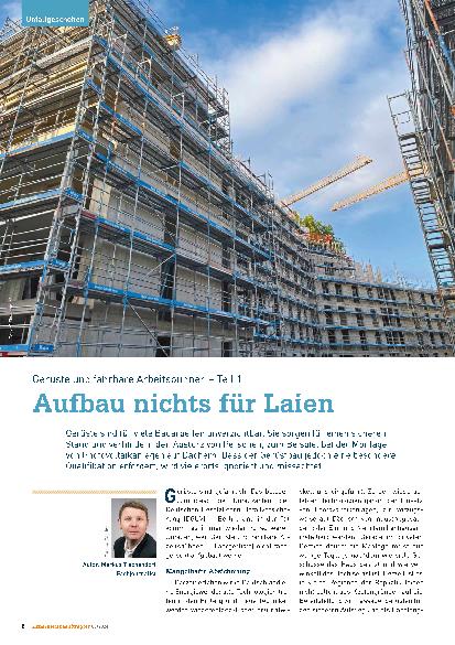 Vorschauseite 1: Gerüste und fahrbare Arbeitsbühnen – Teil 1 Aufbau nichts für Laien