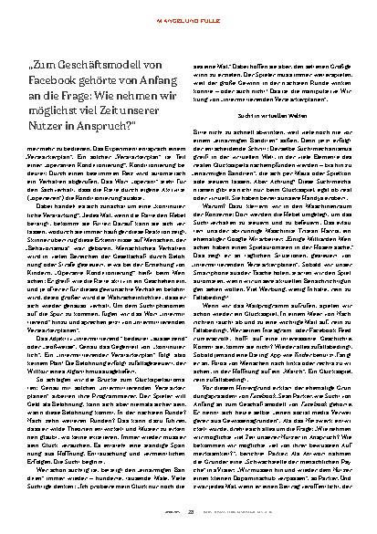 Vorschauseite 3: Süchtig nach der falschen Fülle