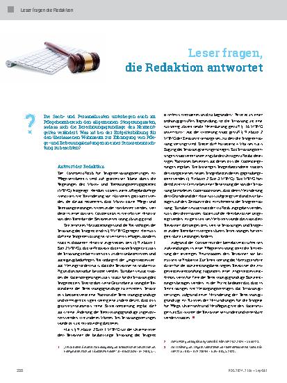 Vorschauseite 1: Leser fragen, die Redaktion antwortet