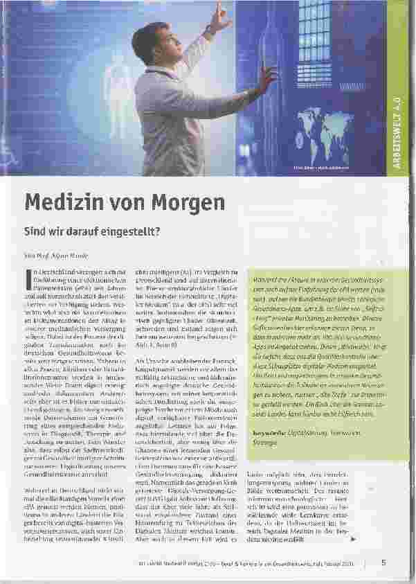 Vorschauseite 1: Medizin von Morgen