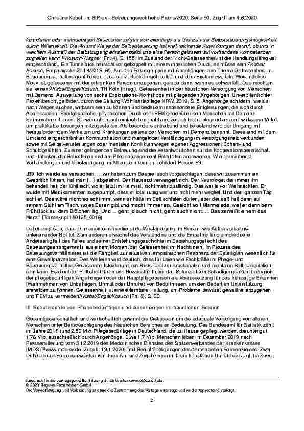 Vorschauseite 2: Entscheidungsdilemma – Gelassenheit im Betreuungsverhältnis