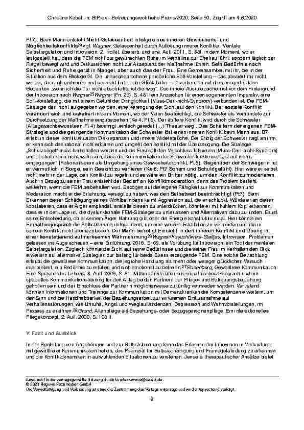 Vorschauseite 6: Entscheidungsdilemma – Gelassenheit im Betreuungsverhältnis