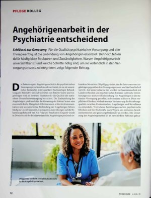 Vorschauseite 1: Angehörigenarbeit in der Psychiatrie entscheidend