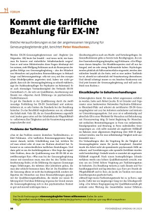 Vorschauseite 1: Kommt die tarifliche Bezahlung für EX-IN?