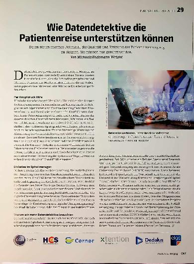 Vorschauseite 1: Wie Datendetektive die Patientenreise unterstützen können