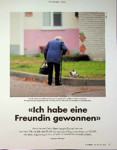 Vorschauseite 1: «Ich habe eine Freundin gewonnen»