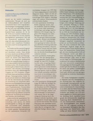 Vorschauseite 6: „Diese Pillchen haben noch niemandem geschadet, die kann man bedenkenlos nehmen" - eine typisierende Studie zu Einstellungen und Nutzungsgewohnheiten hausärztlicher Patientinnen i…