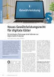 Vorschauseite 1: Neues Gewährleistungsrecht für digitale Güter. Die wichtigsten Änderungen beim Anbieten von Digital Health-Produkten.