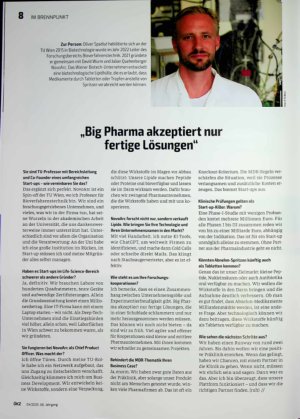Vorschauseite 1: „Big Pharma akzeptiert nur fertige Lösungen“