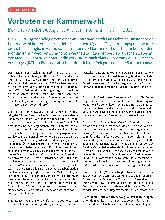 Vorschauseite 1: Vorboten der Kammerwahl Bericht von der Delegiertenversammlung am 7. Juni 2023