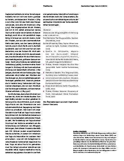 Vorschauseite 4: Im Zustand des Yoga für das Wohlergehen der Welt handeln