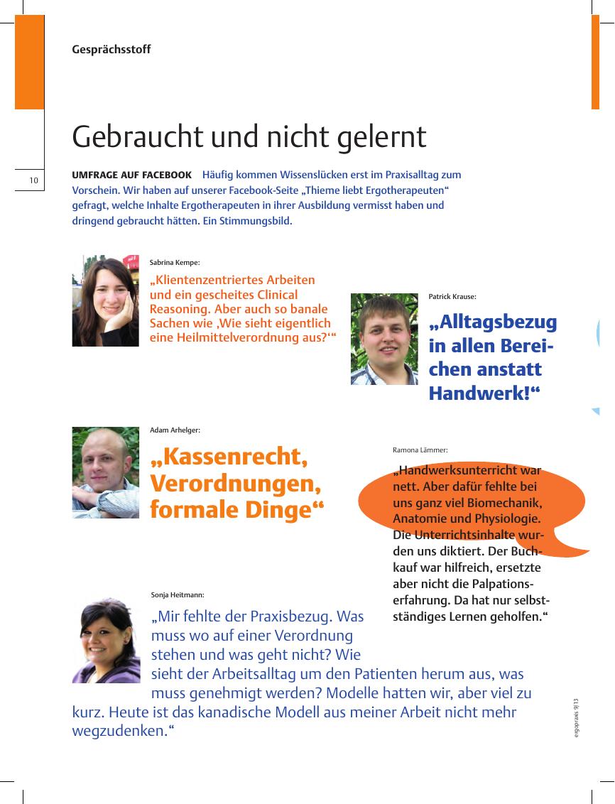 Vorschauseite 1: Umfrage auf Facebook ? Gebraucht und nicht gelernt