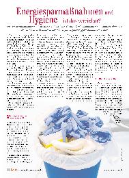 Vorschauseite 1: Energiesparmaßnahmen und Hygiene - ist das vereinbar?