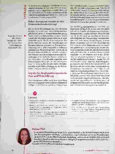 Vorschauseite 4: Kommunikation - was sagen deutsche Physiotherapeuten?
