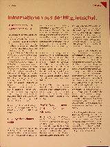 Vorschauseite 1: Informationen aus der Mitgliedschaft